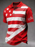 Men's 250th Anniversary of the USA Creative Print Short-Sleeve Polo Shirt