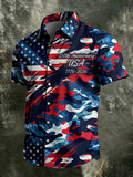 Men's U.S. 250th Anniversary Camo Print Short-Sleeve Shirt