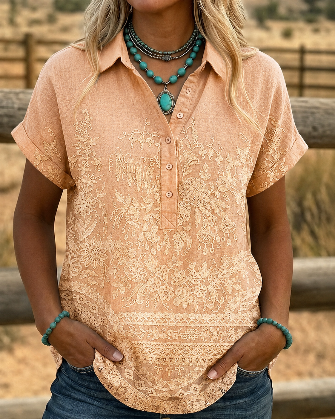 Women'S Casual Printed Top