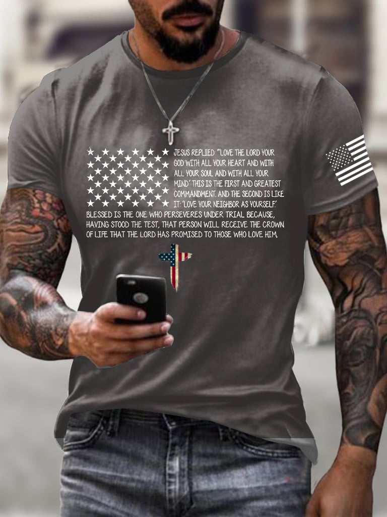 Men's Independence Day Print T-Shirt