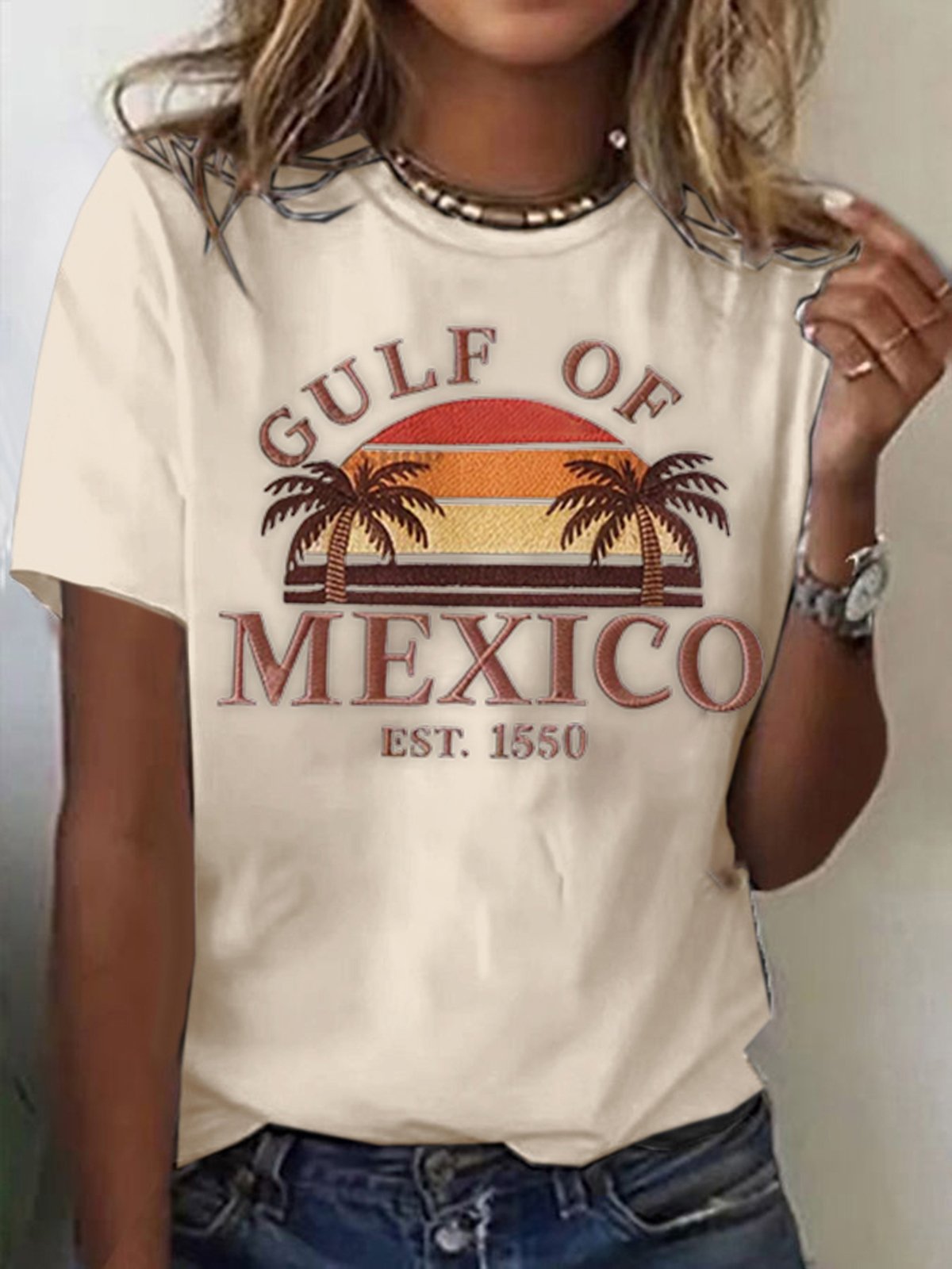 Women's Gulf of Mexico Printed Short-Sleeved T-Shirt