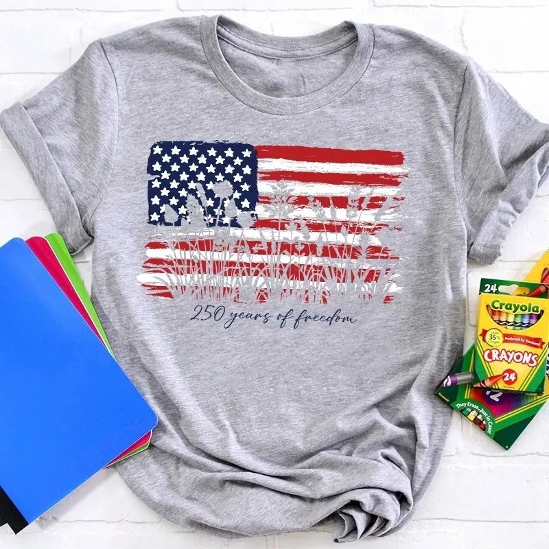 Land Of The Free Home Of The Brave Cotton T-Shirt