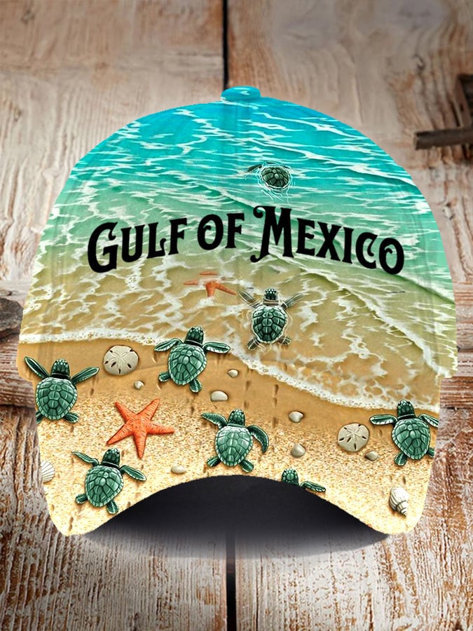 Unisex Gulf of Mexico Print Hat
