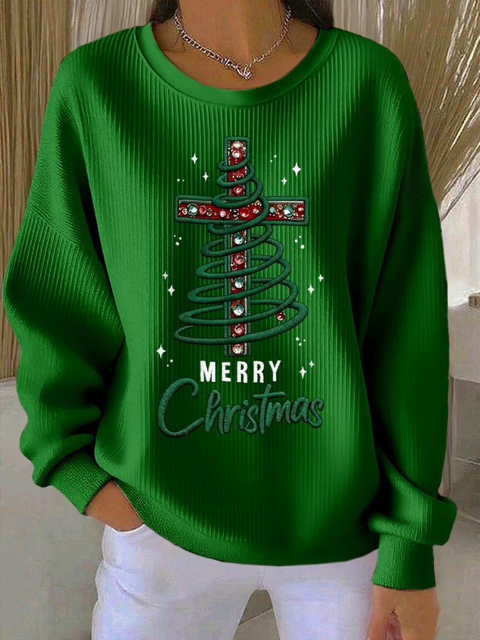 Women's Casual Christmas Faith Sweatshirt