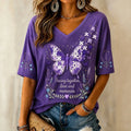 Women's "piecing Together Love And Memories - Alzheimer's Theme" T-shirt