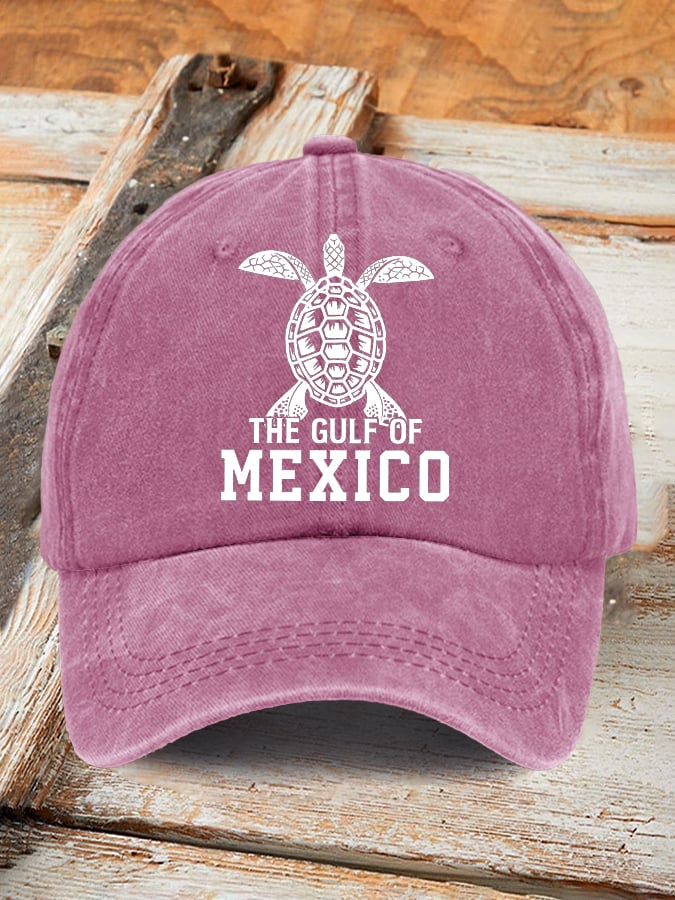 Retro Gulf Of Mexico Stay Salty And Resist Printed Baseball Cap