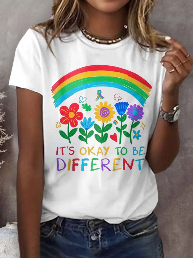 Women's Autism Print T-Shirt