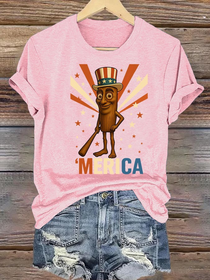 Women's MERICA Print T-Shirt