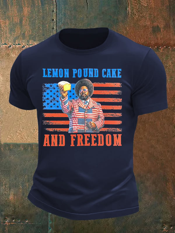 Men's Lemon Pound Cake  Printed T-Shirt