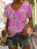 Women's Breast Cancer Printed Casual T-Shirt