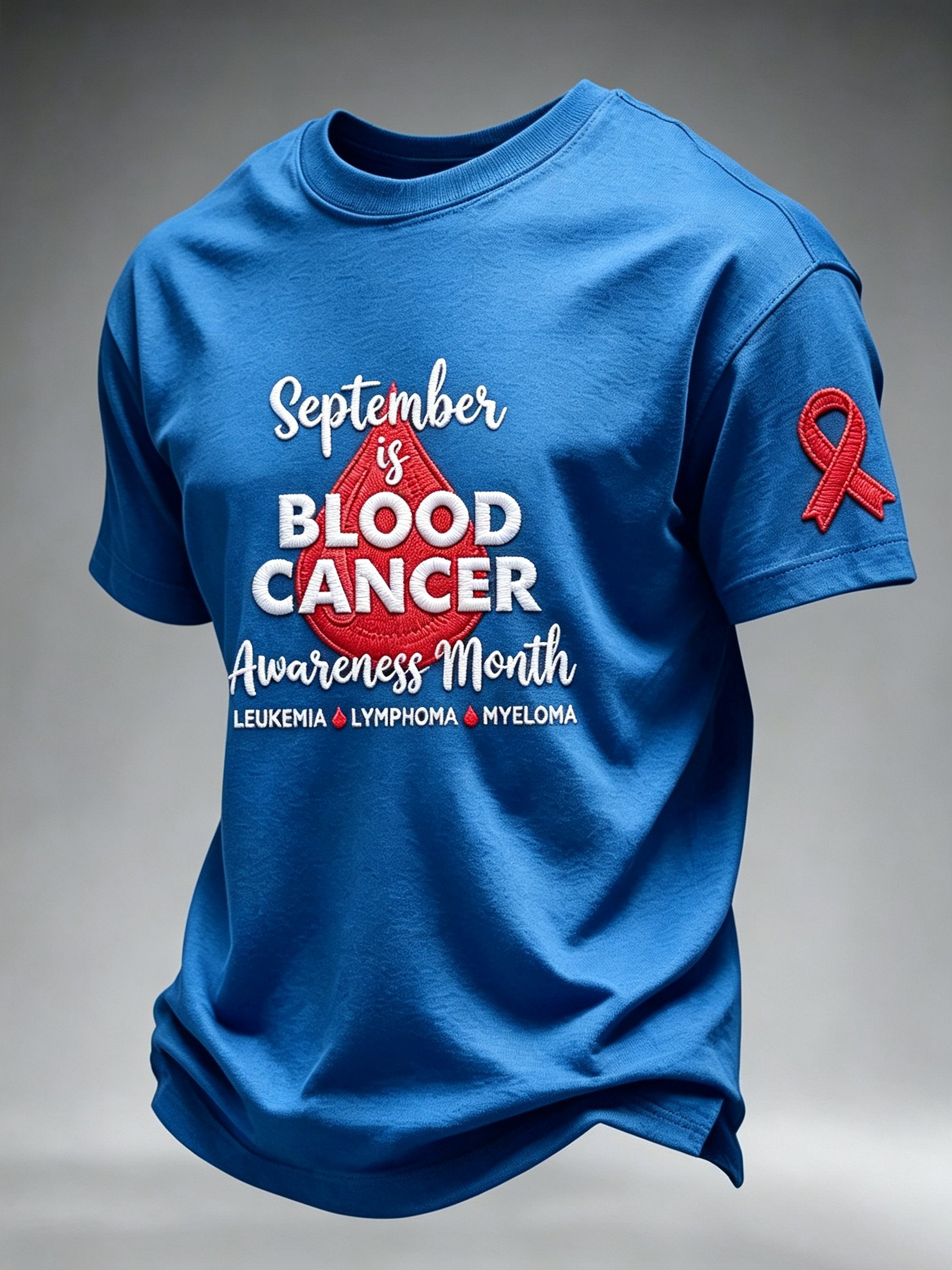 Men's Blood Cancer Awareness Graphic T-Shirt
