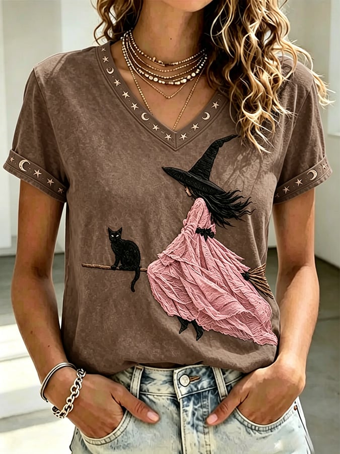 Women's Casual Print Short-Sleeve T-Shirt