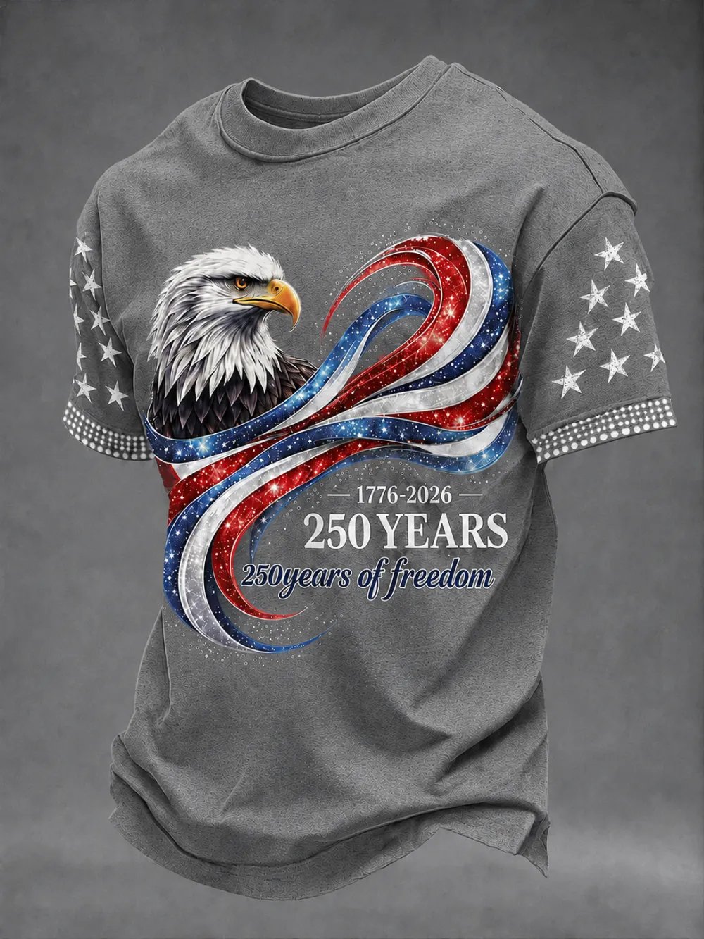 Men's American Anniversary Short-Sleeve Crew Neck T-Shirt