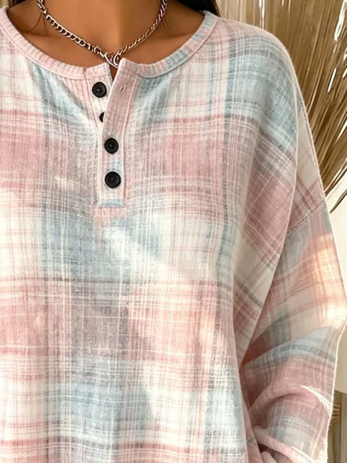 Women's Breast Cancer Awareness Print Knit Top