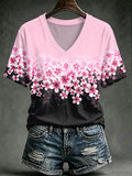 Women's Breast Cancer Printed T-shirt