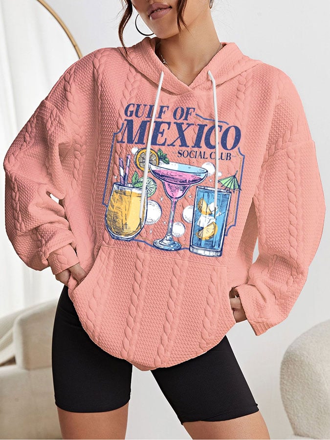 Women's Gulf Of Mexico Printed Hooded Sweatshirt