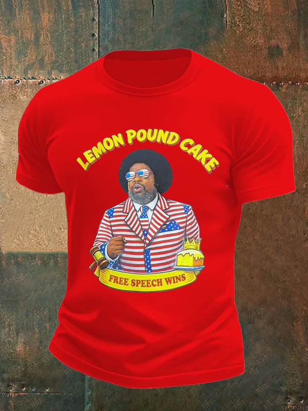 Men's Lemon Pound Cake  Printed T-Shirt
