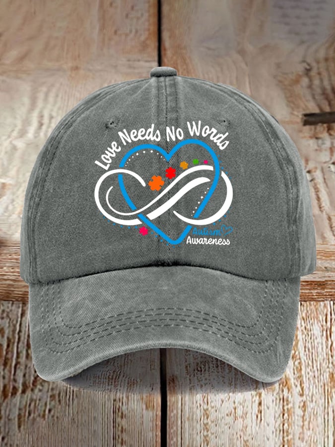 Unisex Autism Awareness Print Baseball Cap
