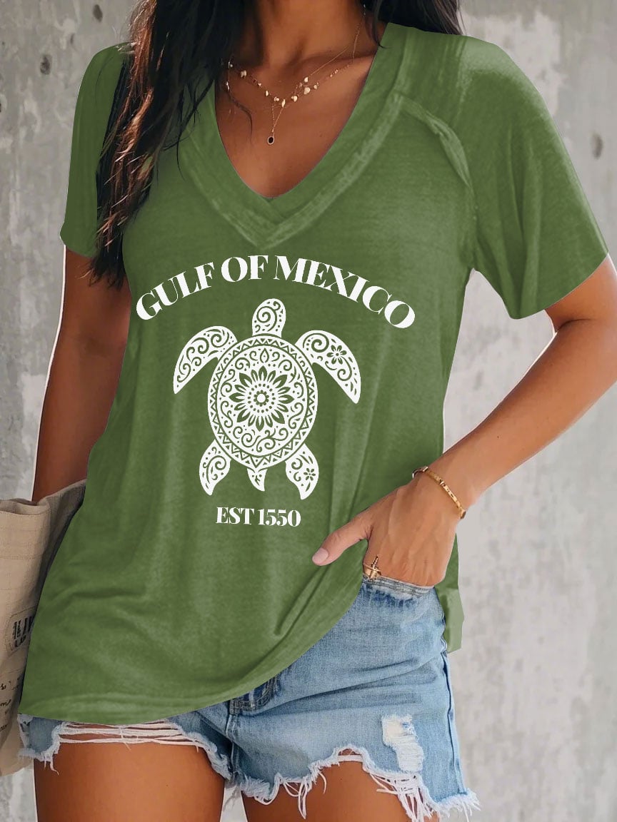 Women's Gulf of Mexico Print Short Sleeve T-shirt