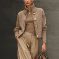 Women's Retro Button Down Knit Cardigan