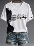 Women's Rip Country Music Lover Queen of Country Print T-Shirt