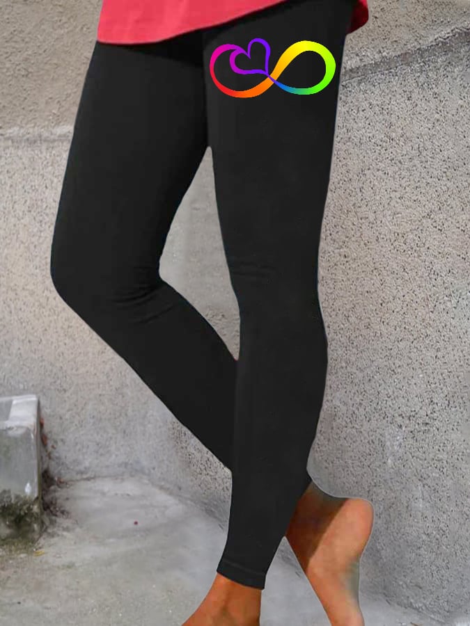 Autism Infinity Print Leggings