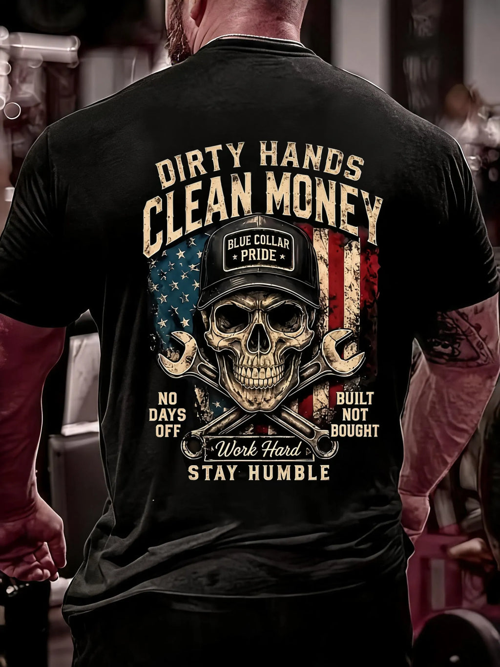 Men'S DIRTY HANDS CLEAN MONEY Cotton T-Shirt