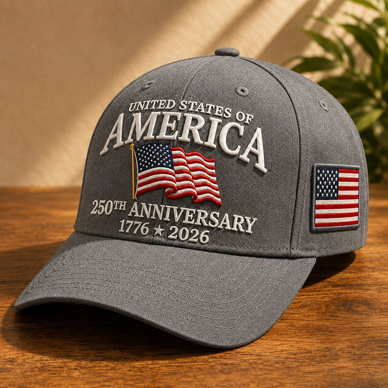 America 250th Anniversary Flag Baseball Cap
