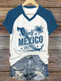 Women's Gulf of Mexico Print Casual T-Shirt