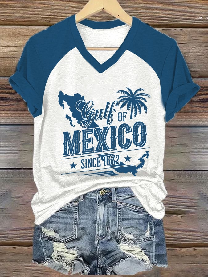 Women's Gulf of Mexico Print Casual T-Shirt