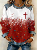 Women's Christmas Faith Print Top