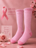 Unisex Breast Cancer Awareness Promotion Theme Socks