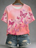 Women's Breast Cancer Awareness Raglan-sleeve T-shirt