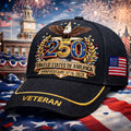 250th Anniversary Veterans Art Print Casual Hat