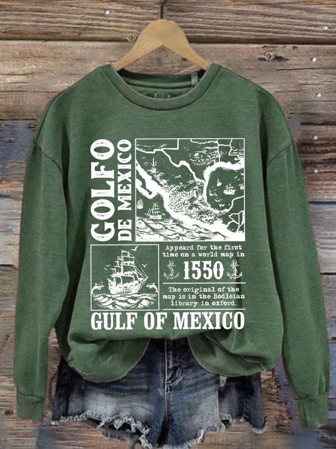 Women's Gulf Of Mexico Printed Sweatshirt