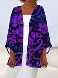 Women's Alzheimer's Consciousness Printed Casual Cardigan
