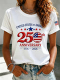 Women's USA 250th Anniversary Printed T-shirt