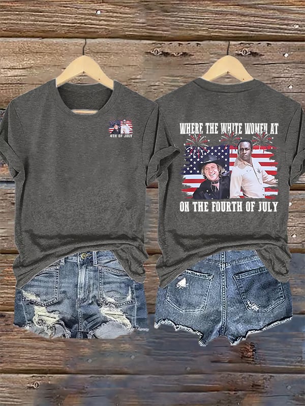 Women's  ON THE FOURTH OF JULY  Print T-Shirt