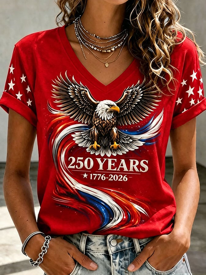 Women's Casual Print Short-Sleeve T-Shirt