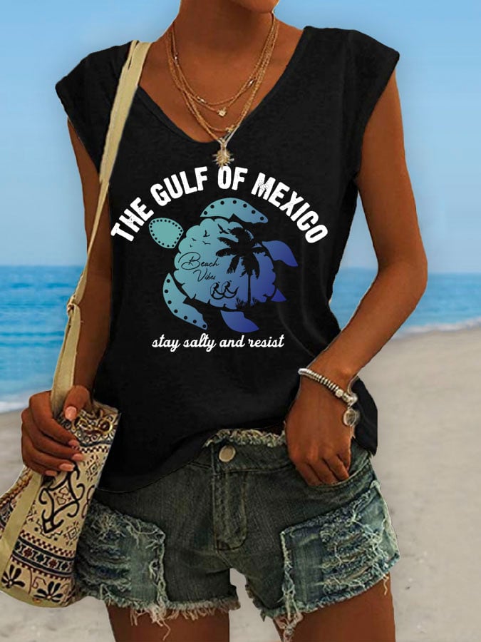 Women's Gulf Of Mexico Print Tank Top