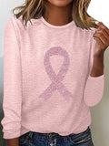 Women's Breast Cancer Awareness Crew Neck T-Shirt