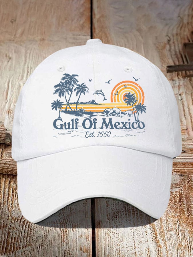 Gulf Of Mexico Print Baseball Cap