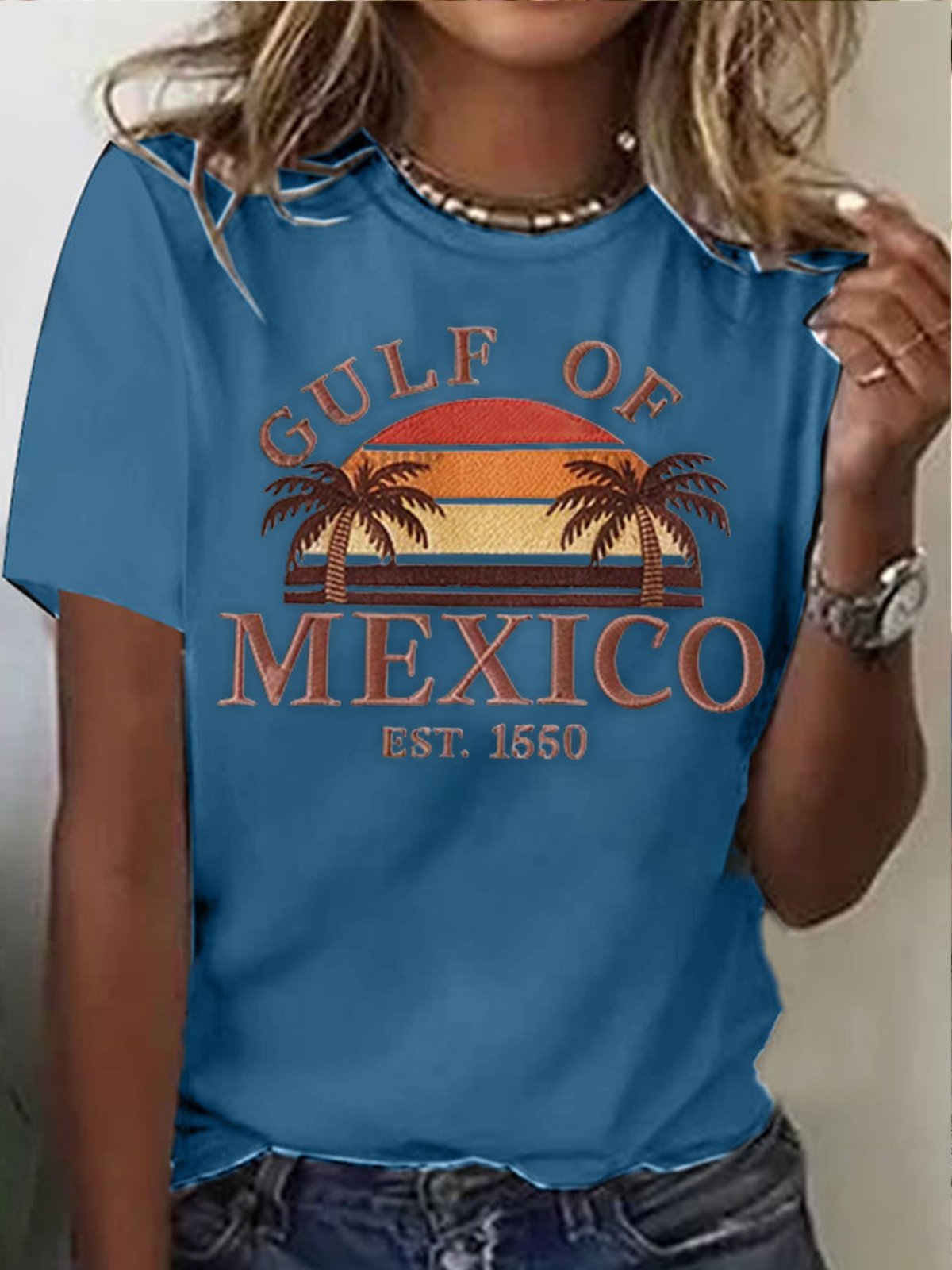 Women's Gulf of Mexico Printed Short-Sleeved T-Shirt