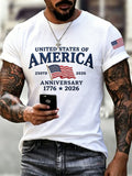 Men's USA 250th Anniversary Printed T-shirt