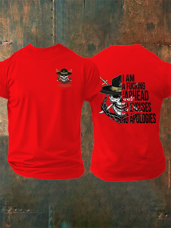 Men's  Pirate Skull Print T-Shirt