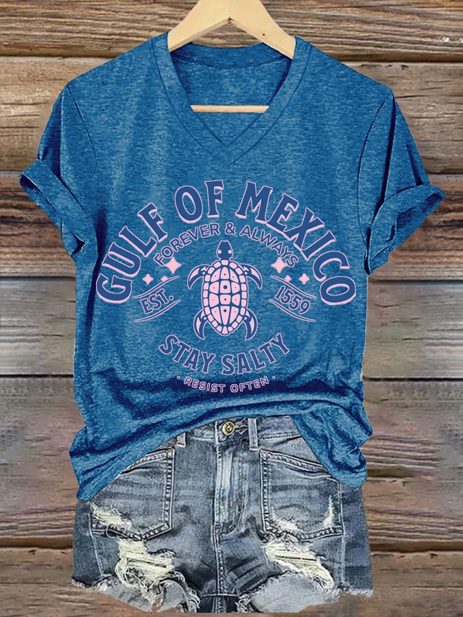 Women's Gulf Of Mexico Printed T-Shirt