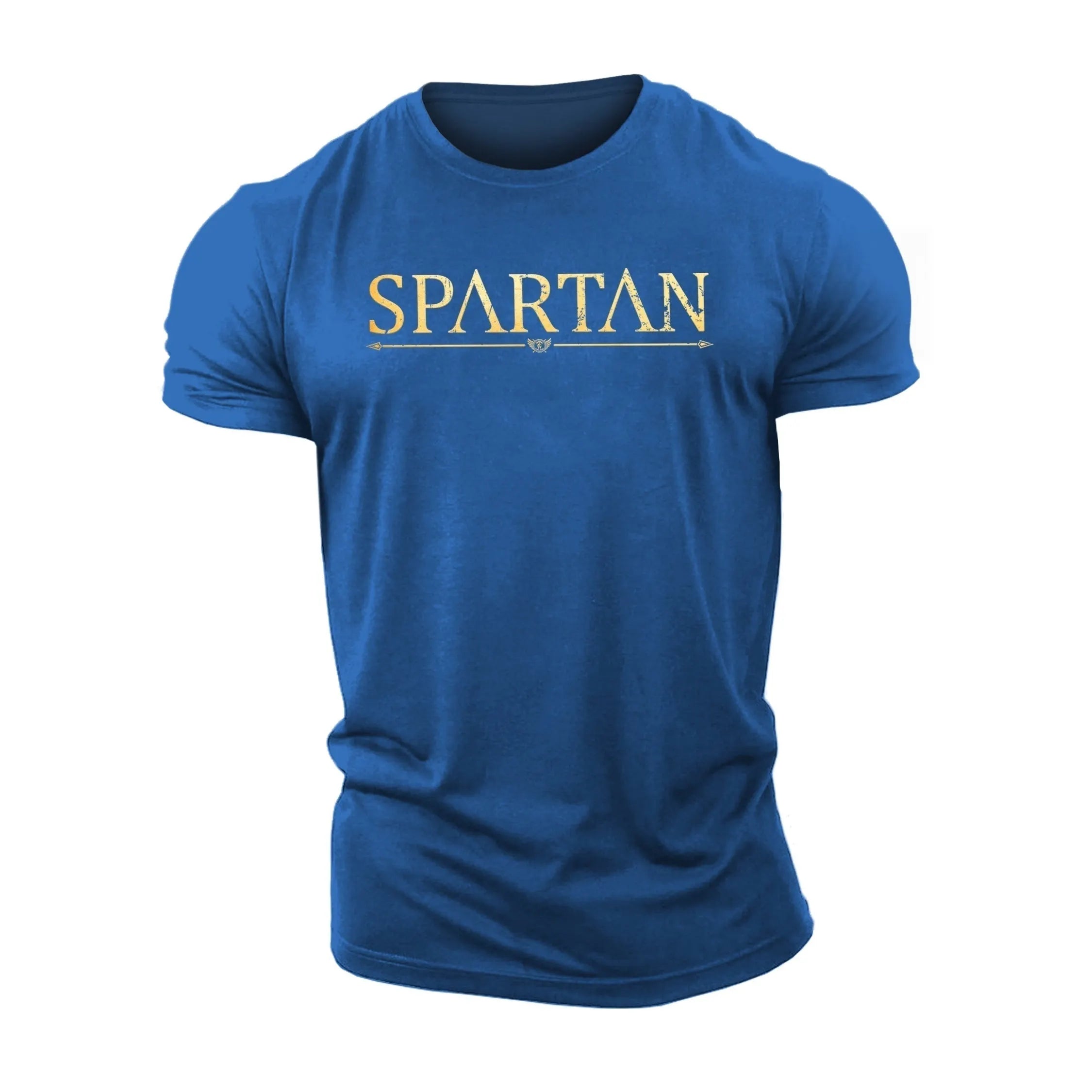 Men's SPARTAN GOLD Crew Neck Cotton Short-Sleeve T-Shirt