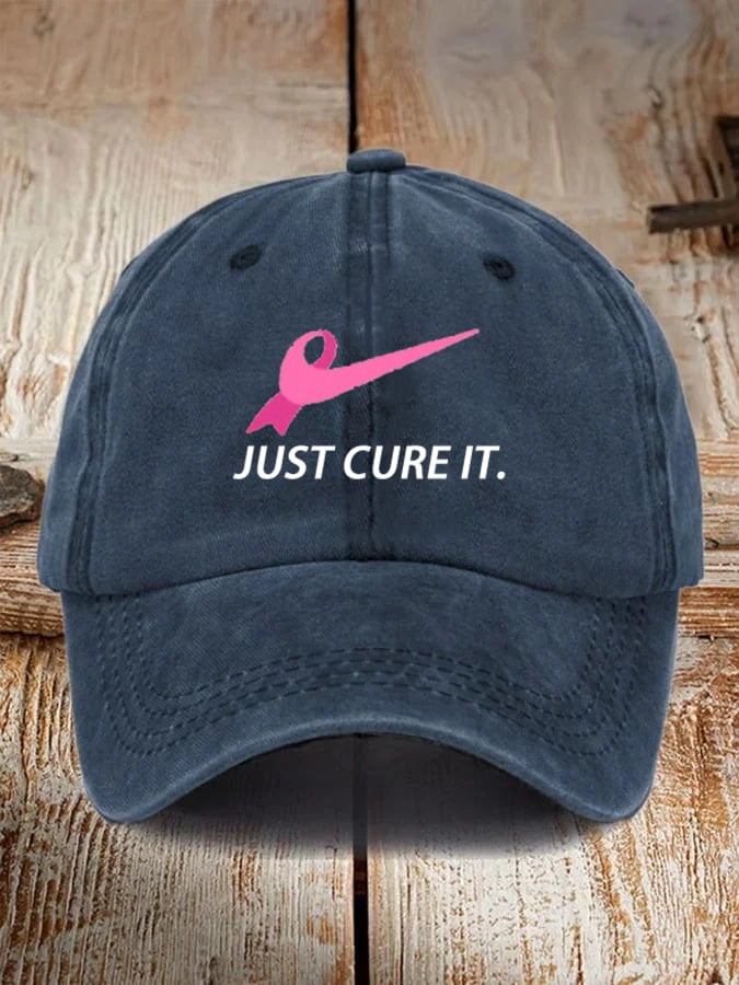 Unisex  JUST CURE IT Print  Cap