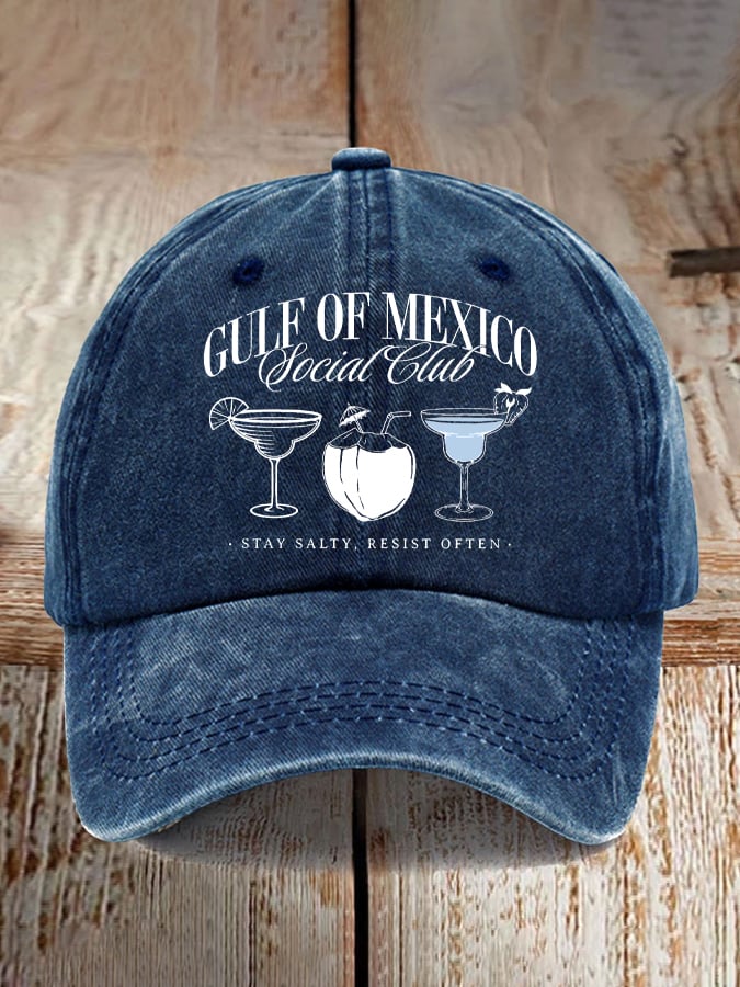 Gulf Of Mexico Printed Casual Baseball Cap
