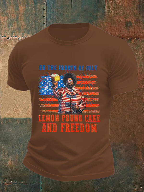 Men's Lemon Pound Cake  Printed T-Shirt